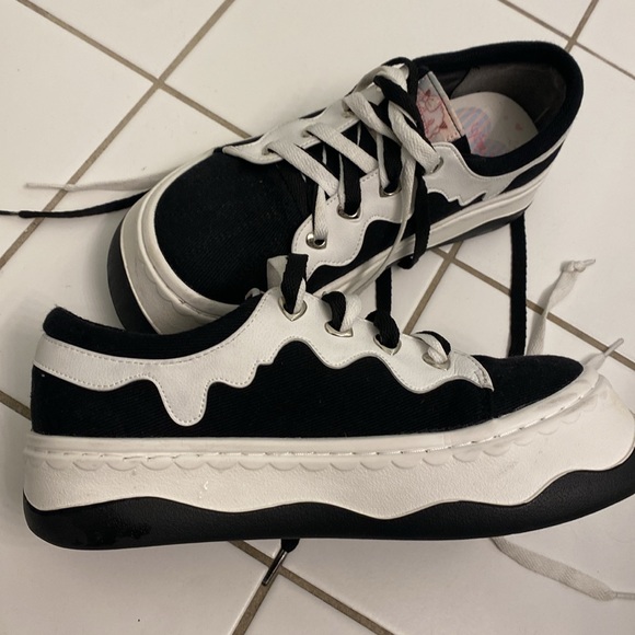 90’s PLATFORM LOLITA Sneakers! Club Kids, Vintage - Picture 10 of 10